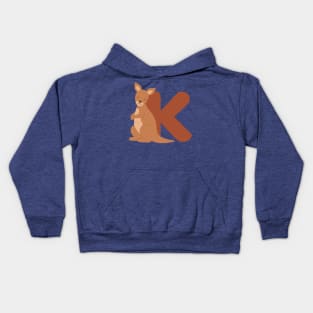 Animal alphabet K Kids Hoodie